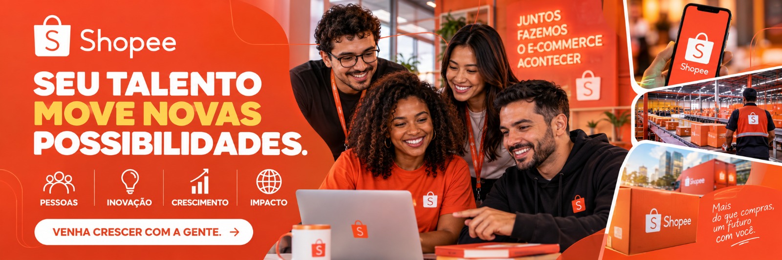 Banner da empresa Shopee Brasil